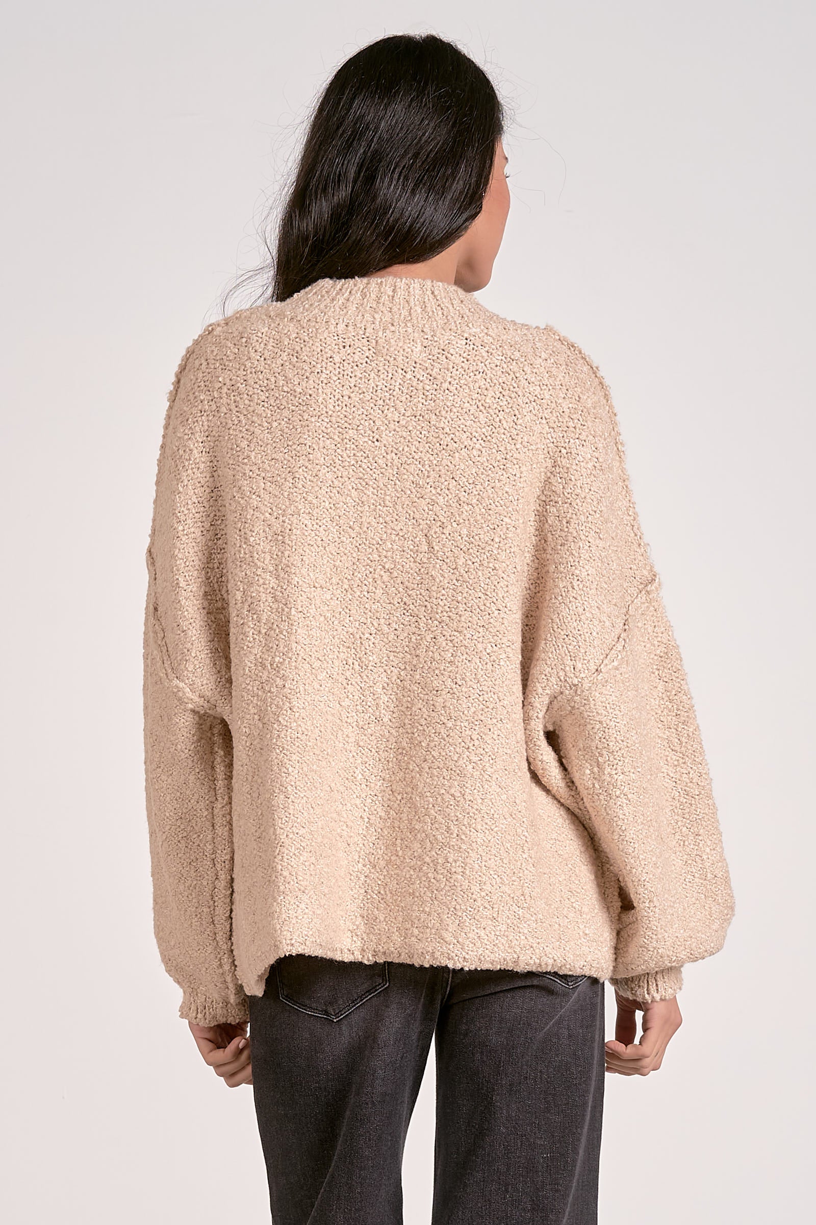 BOUCLE CREWNECK SWEATER