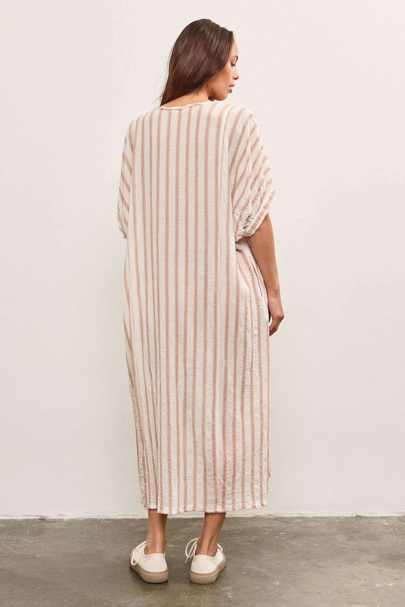 FRONT BUTTON TUNIC DRESS
