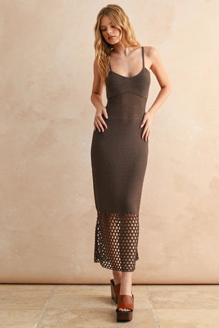 ISLA CROCHET TRIM DRESS
