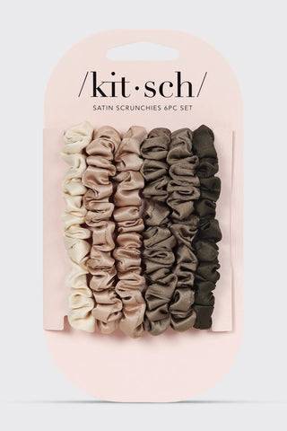 ULTRA PETITE SATIN SCRUNCHIES 6PC