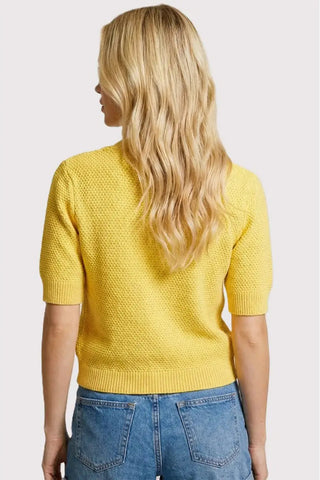CHLOE STARFISH BUTTON DOWN SHORT SLEEVE TOP