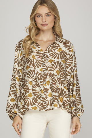 ISABELLA BUTTON DOWN BLOUSE