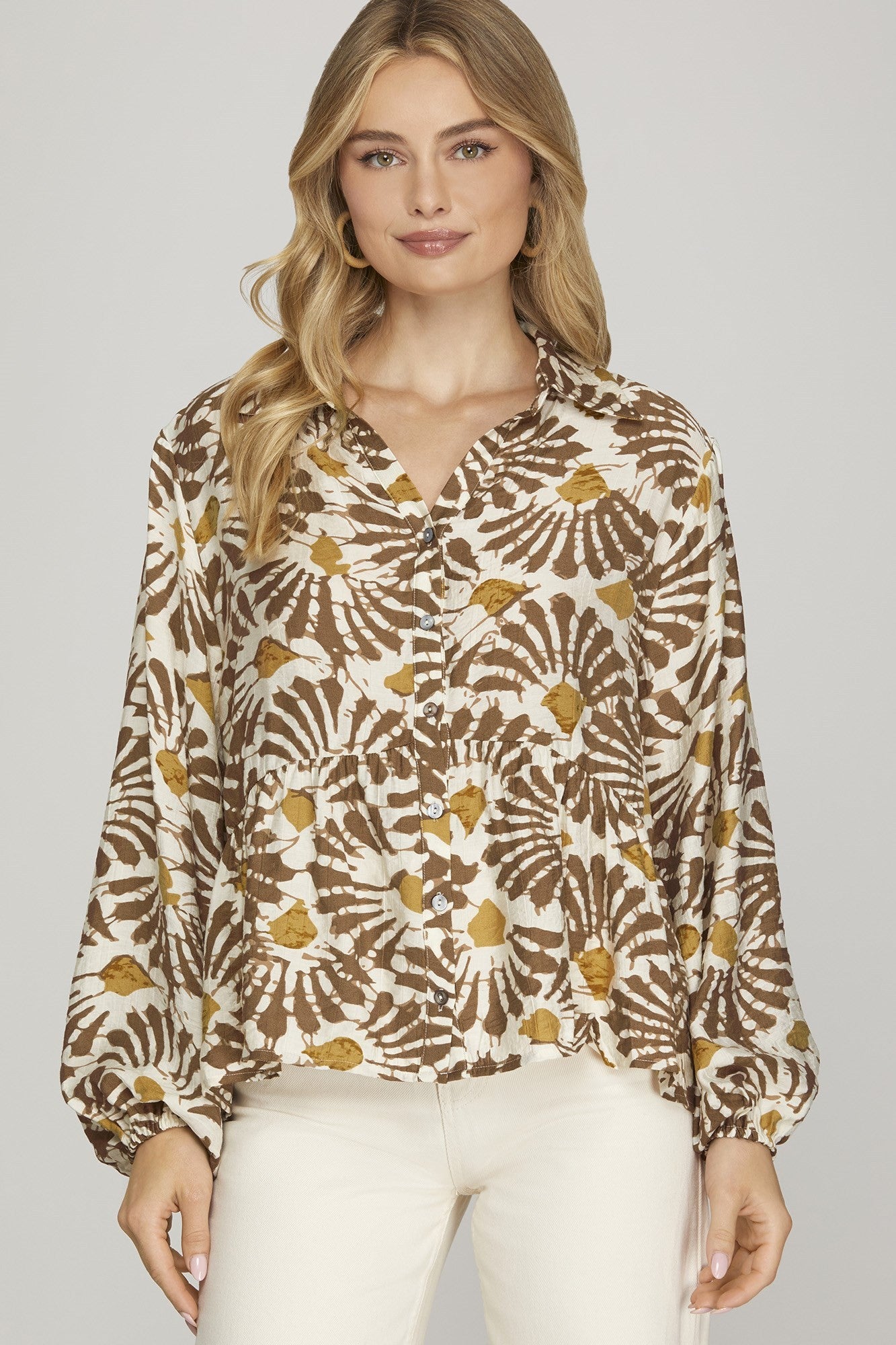 ISABELLA BUTTON DOWN BLOUSE