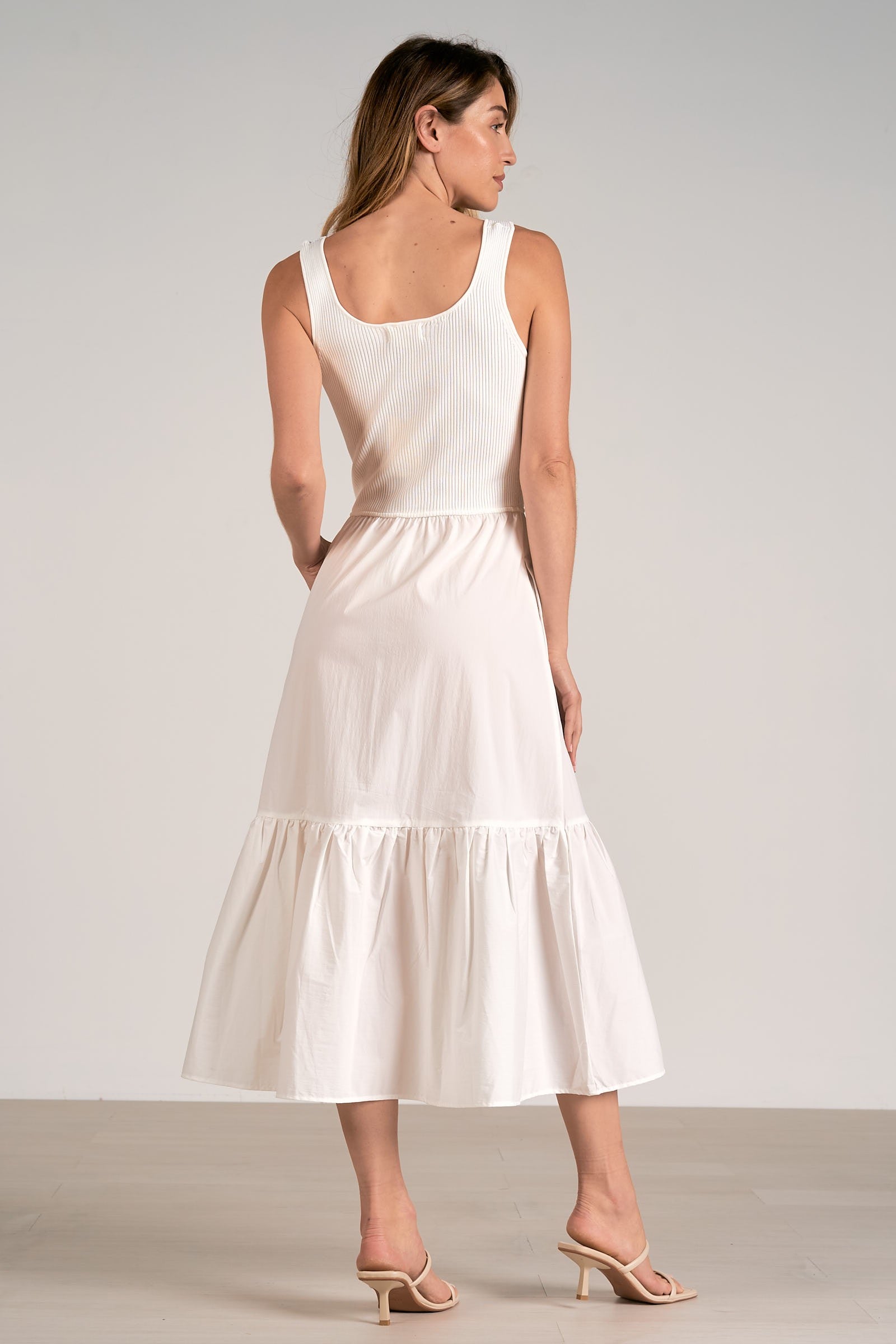 MAXI TANK MIXED MEDIA DRESS