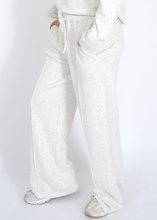 PRIDA NEP SOFT KNIT DRAWSTRING PULL ON STRAIGHT LEG PANTS