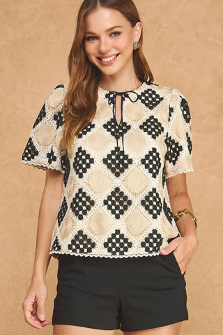 AFTER HOURS CROCHET TOP