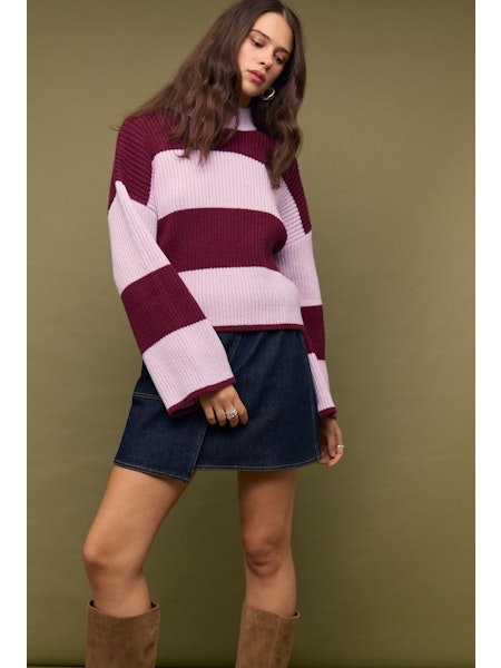 FREJA STRIPE CHUNKY KNIT
