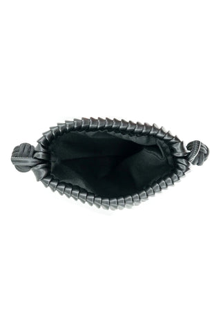 PLEATED DRAWSTRING MINI BAG