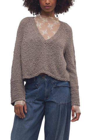 HEARTLAND PULLOVER IN PETRIFIED WOOD