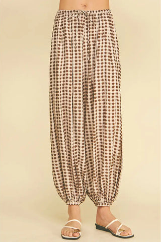 WANDERLUST PRINTED WIDE LEG PANTS