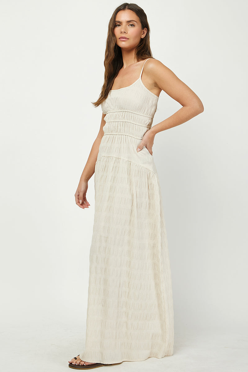RUCHED MAXI DRESS