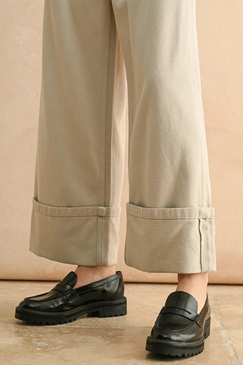 LISA CUFFED BOTTOM PANTS