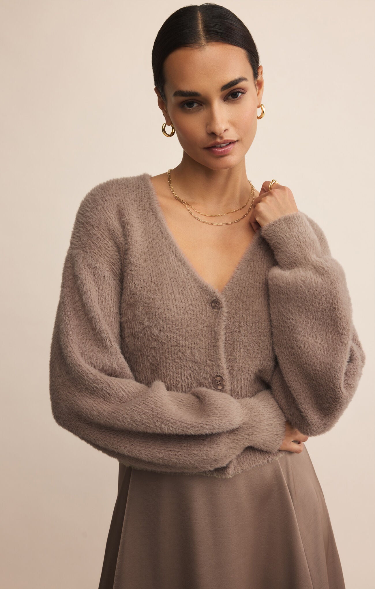 SADIRA FLUFFY CARDIGAN