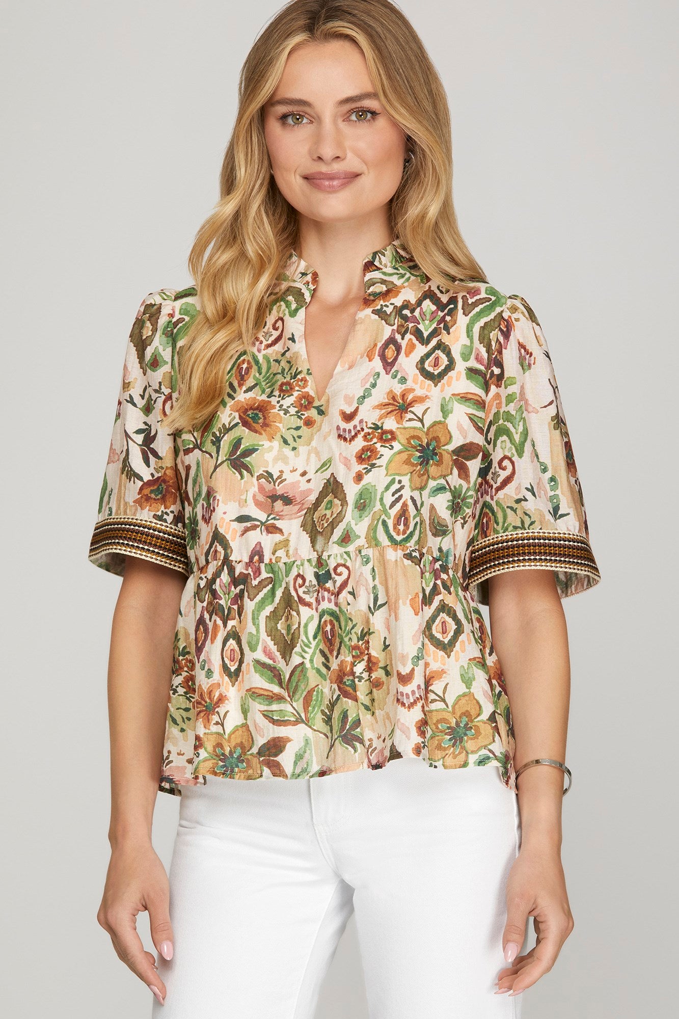 Experience effortless sophistication with STMT Boutique's Camila Woven Top
