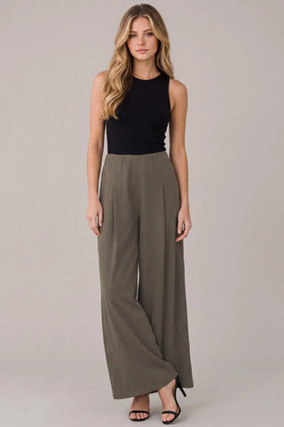 HIGH WAISTED WIDE LEG PANTS