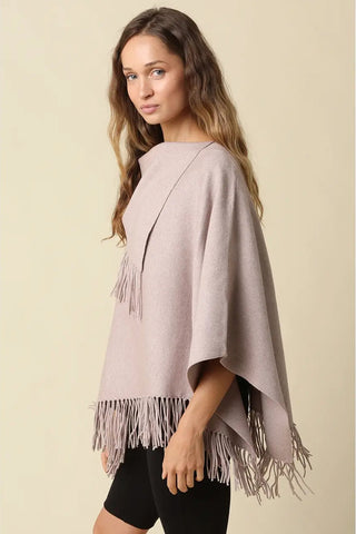 SOPHIE FRINGE PONCHO