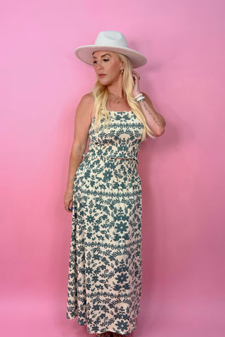 LEYA TERA PAISLEY SMOCKED TOP