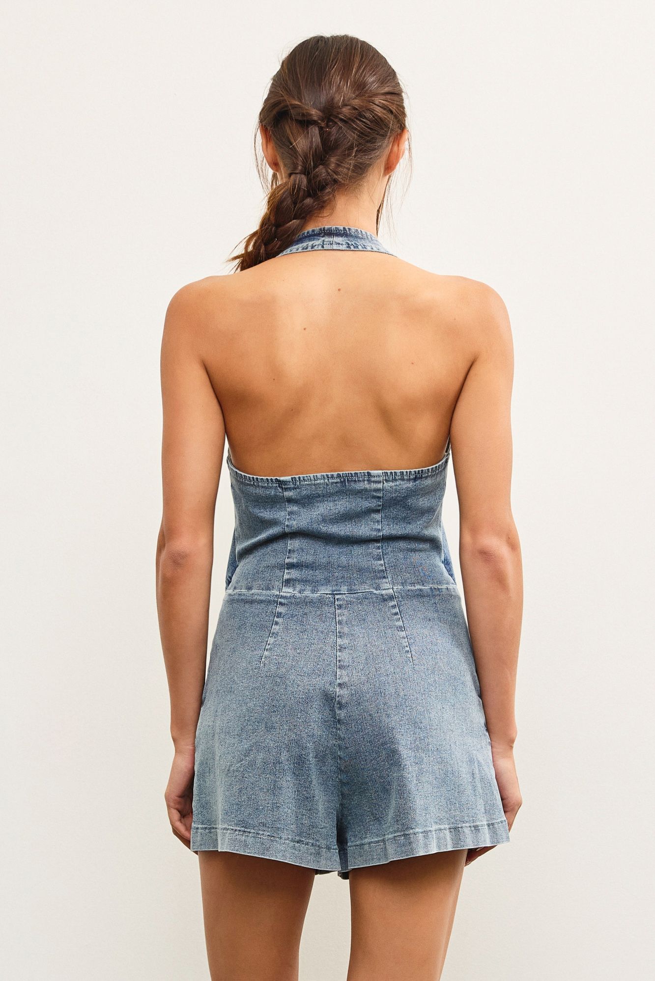 HALTER VEST ROMPER