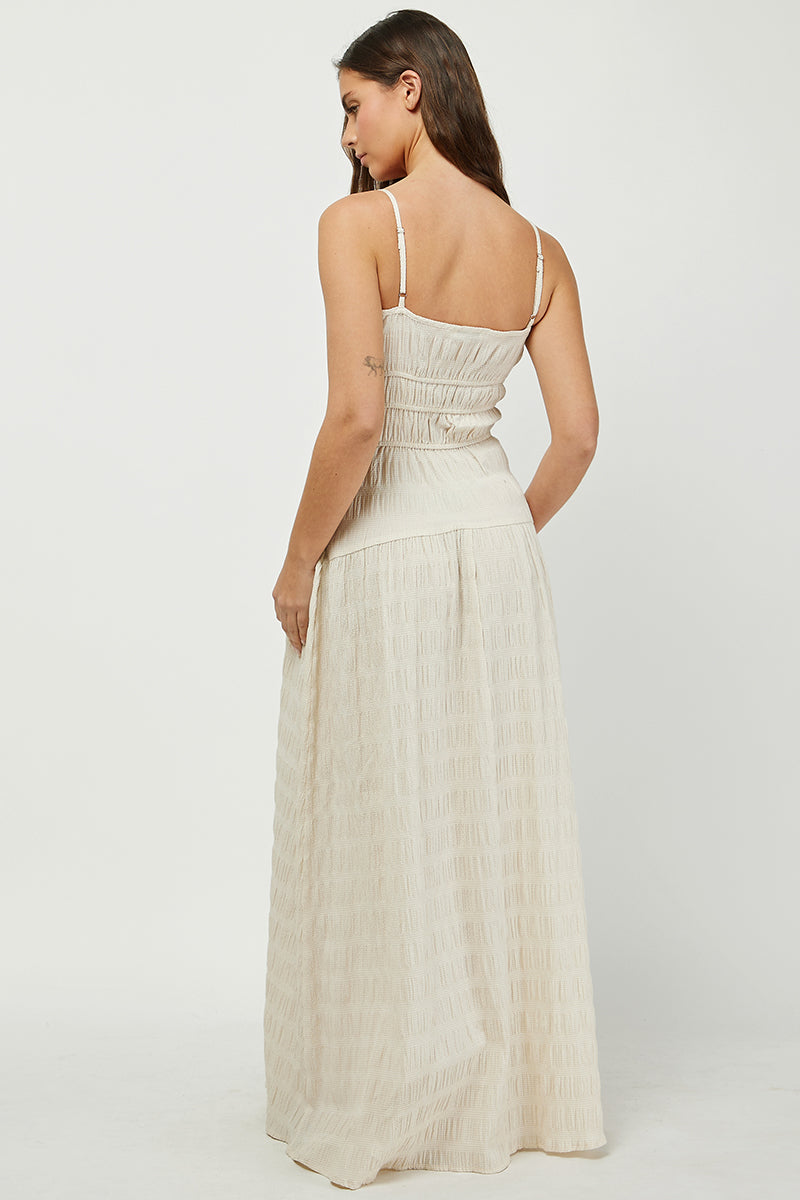 RUCHED MAXI DRESS
