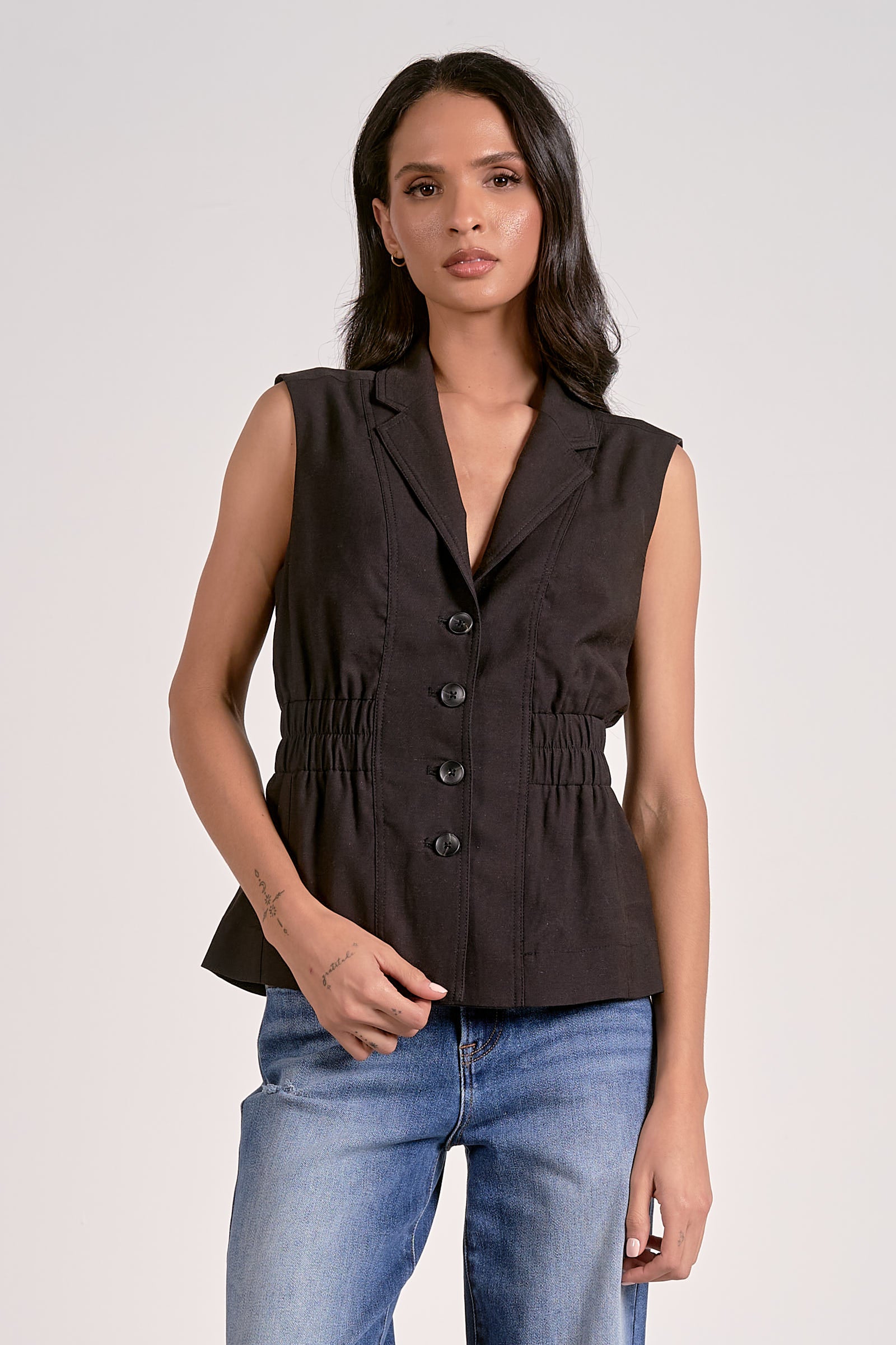 VEST CINCHED WAIST