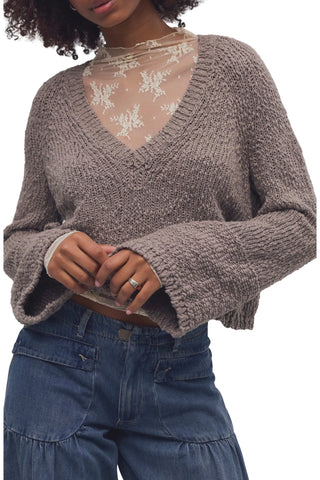 HEARTLAND PULLOVER IN PETRIFIED WOOD