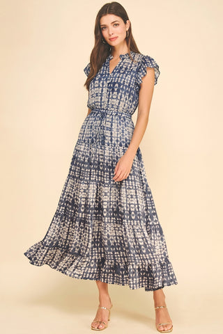 COASTAL ESCAPE PRINTED MAXI DRESS