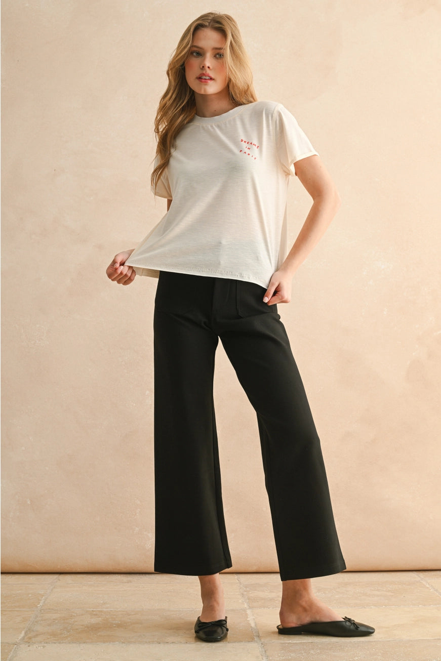 2 POCKETS PONTE PANTS