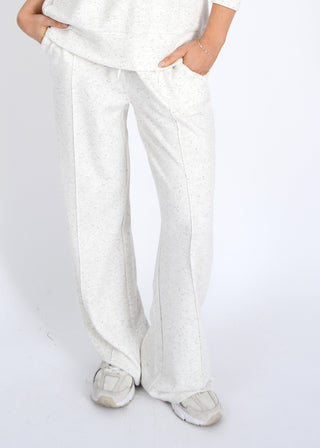 PRIDA NEP SOFT KNIT DRAWSTRING PULL ON STRAIGHT LEG PANTS