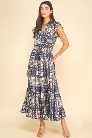 COASTAL ESCAPE PRINTED MAXI DRESS