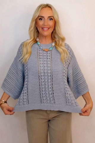 SHIMMER KNIT SWEATER