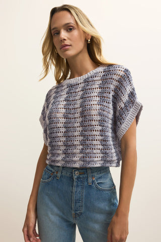 BALLAST CROCHET STRIPE TOP