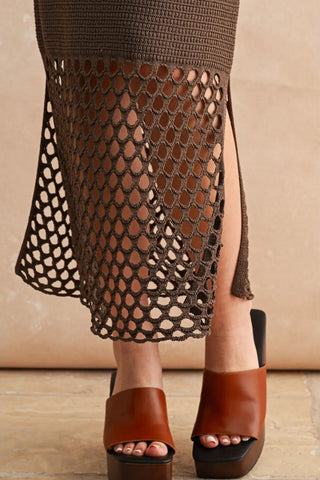 ISLA CROCHET TRIM DRESS