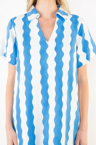 THE BLUE HORIZON MINI DRESS
