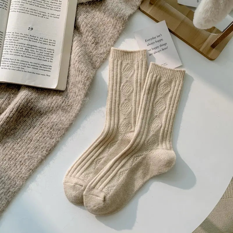 WARM SOCKS KNITTED CASHMERE