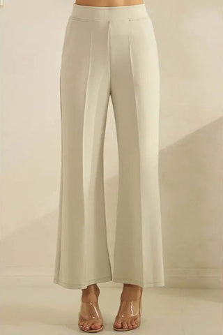 LIGHTWEIGHT MODAL WIDE-LEG CROP PANTS