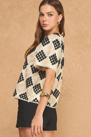 AFTER HOURS CROCHET TOP