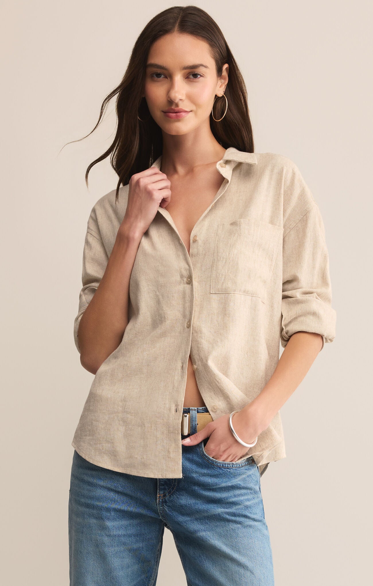 women's cotton blouse STMT BOUTIQUE classic white shirt