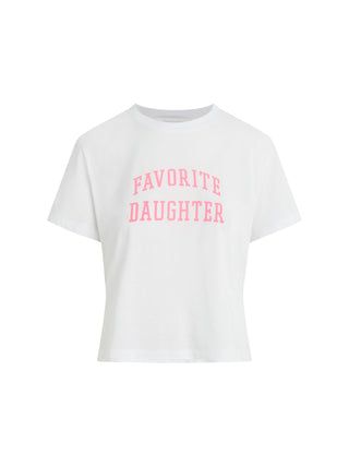 A yellow cropped t-shirt