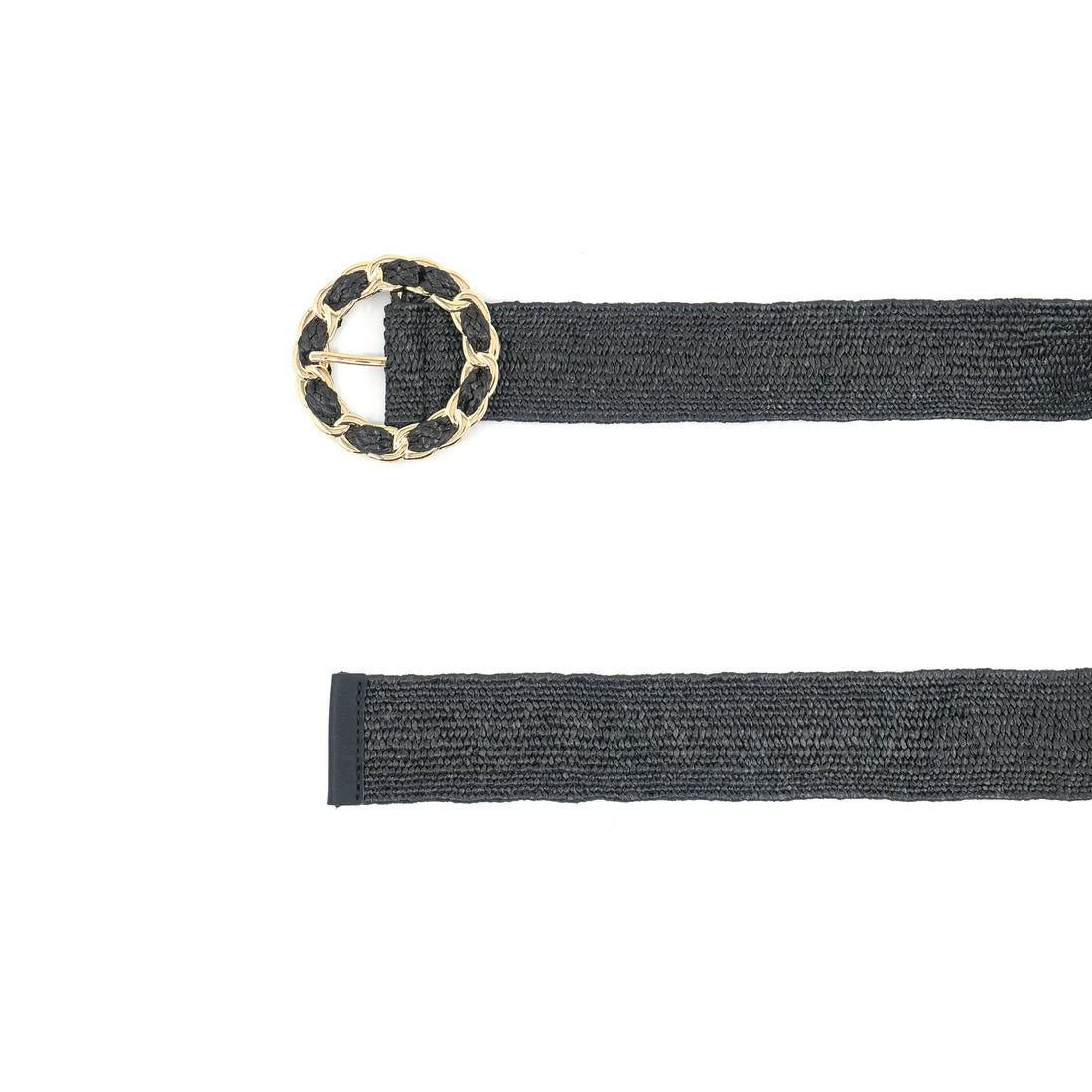BRAIDED BAMBOO BUCKLE BELT