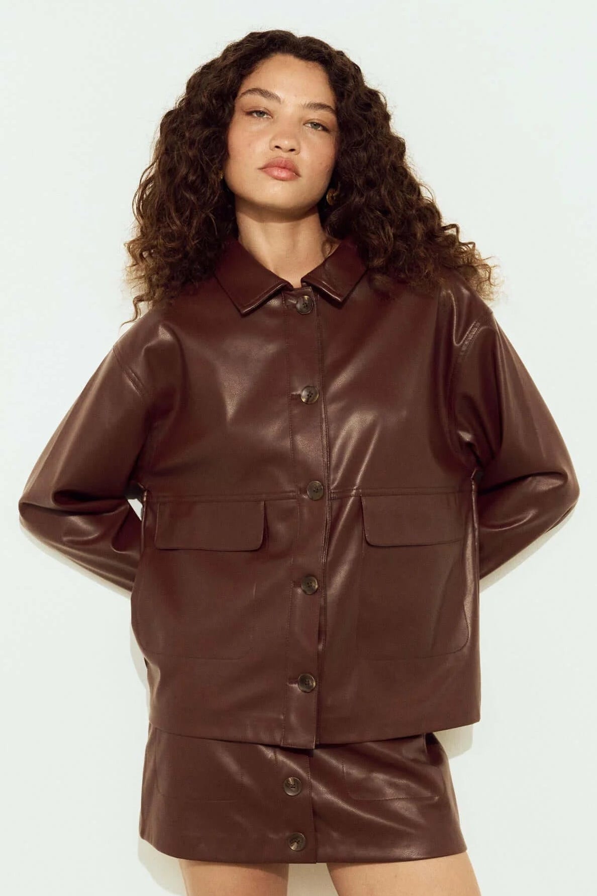 SIGRID FAUX LEATHER JACKET