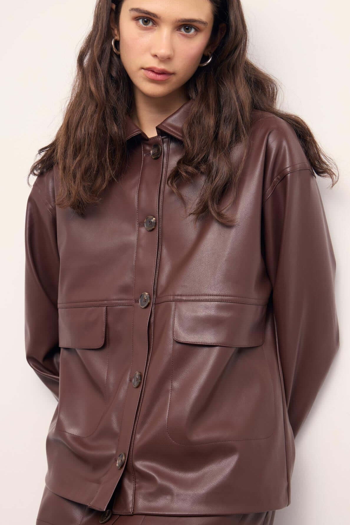 SIGRID FAUX LEATHER JACKET