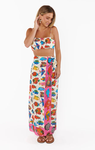  Cartagena top women chic printed blouse STMT BOUTIQUE casual wear