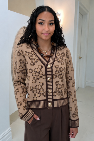 SWEETHEART BOW KNIT CARDIGAN