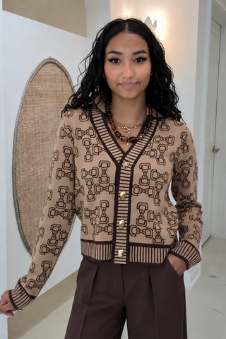 SWEETHEART BOW KNIT CARDIGAN