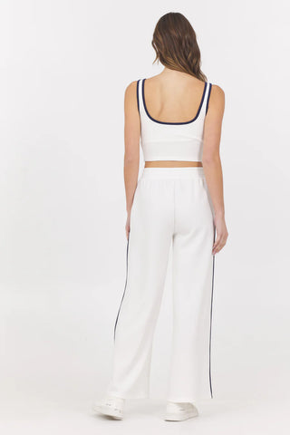  Cloud tank piping detail contrast trim quality construction women's top
