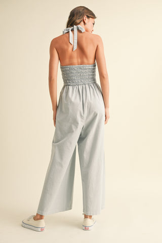 Dye & Wash Viscose Smocked Top Back View