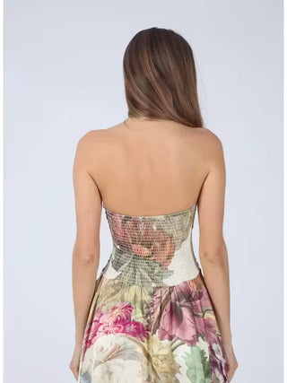 JOSEPHINE STRAPLESS MIDI DRESS