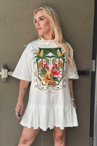 TROPICAL ROYALTY MINI DRESS