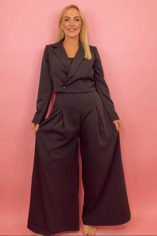 HIGH WAISTED WIDE LEG PANTS