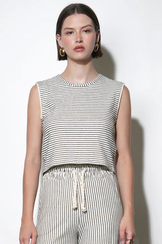 DAPHNE SLEEVELESS KNIT SHELL TOP
